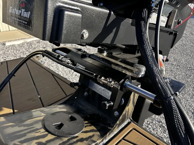 Slide: The Image of Close-up of Gator Tail Extreme Series 1860 boat motor, year 2026. - 4