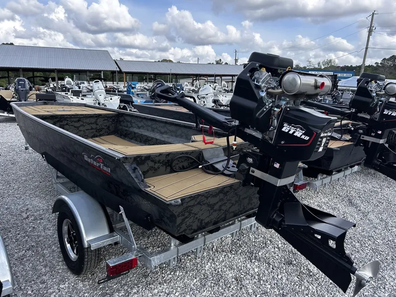Slide: The Image of Gator Tail Extreme Series 1860 boat, 2026 model, on trailer outdoors. - 3