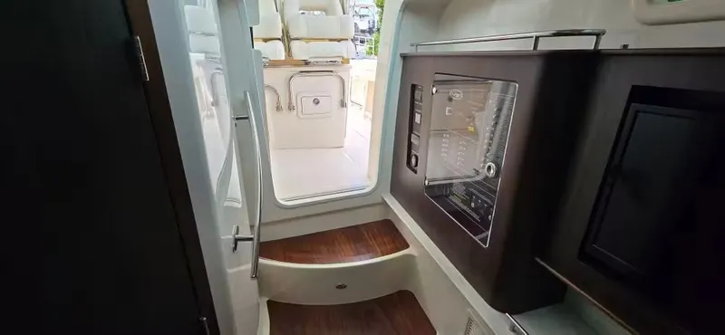 Slide: The Image of Interior of 2024 Grady-White Canyon 386 with modern amenities. - 21