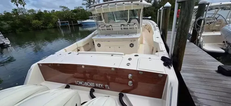 Slide: The Image of 2024 Grady-White Canyon 386 boat docked in Longboat Key, Florida. - 8
