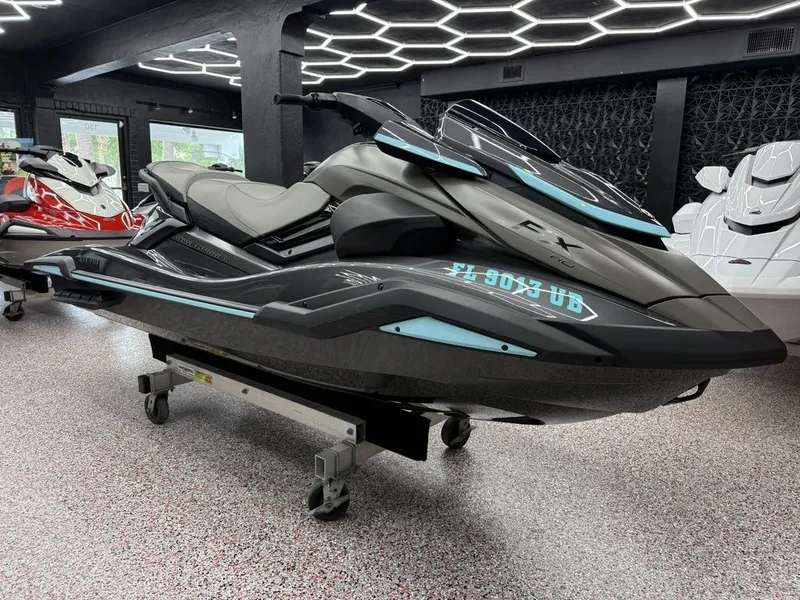 The Image of 2025 Yamaha WaveRunners FX® HO with Audio in modern showroom. - 0