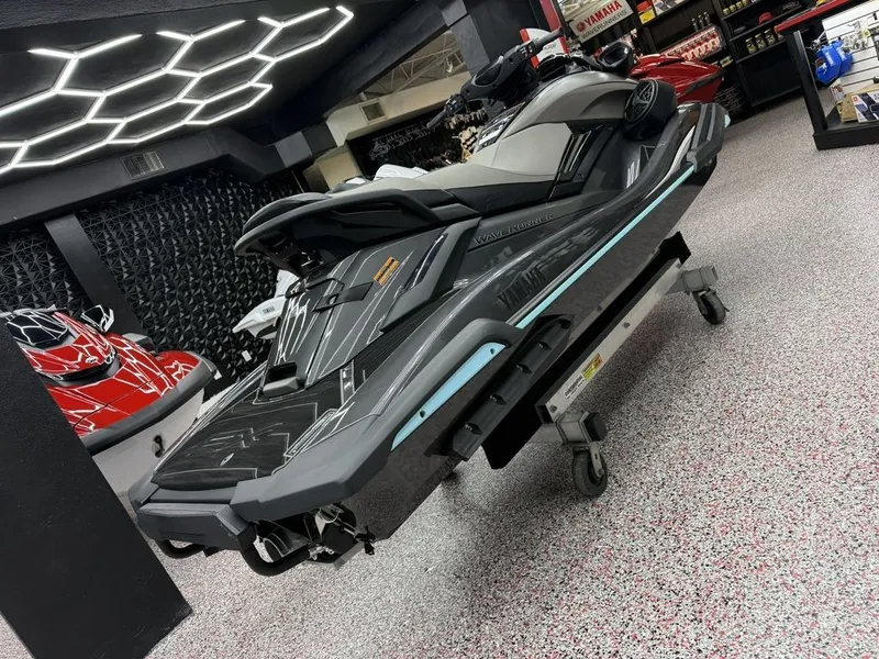 Slide: The Image of 2025 Yamaha WaveRunners FX® HO with Audio in showroom. - 6