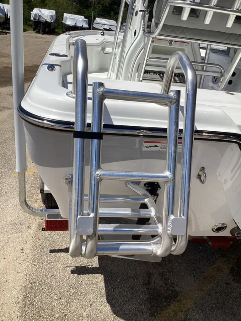 Slide: The Image of Blazer PureBay 2200 boat 2026 with stainless steel ladder. - 11
