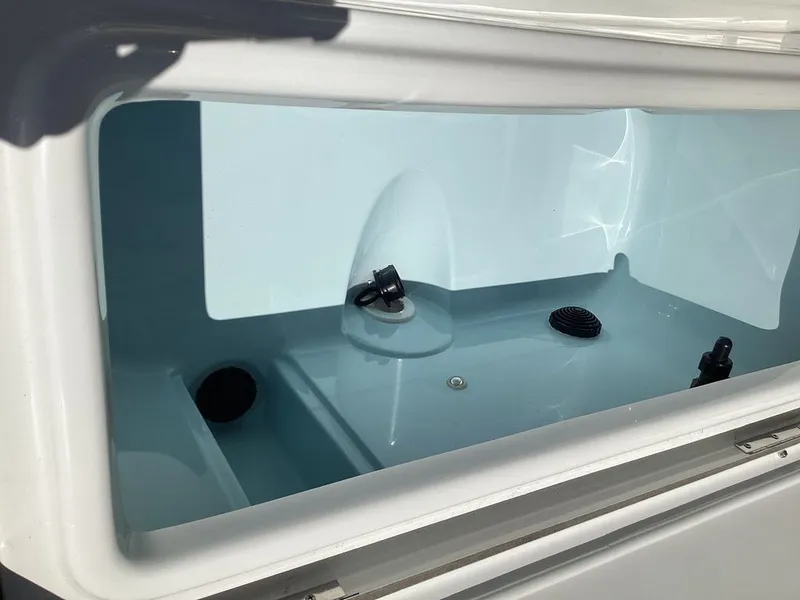 Slide: The Image of Interior view of Blazer PureBay 2200 boat, model 2026. - 27