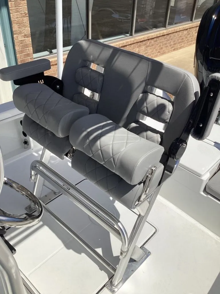 Slide: The Image of Gray seats on a 2026 Blazer PureBay 2200 boat. - 35