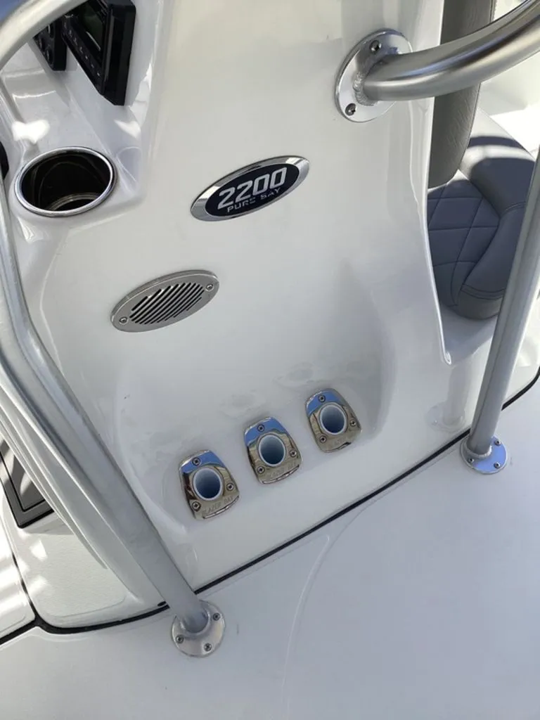 Slide: The Image of Blazer PureBay 2200 boat console with stainless steel fittings, year 2026. - 36