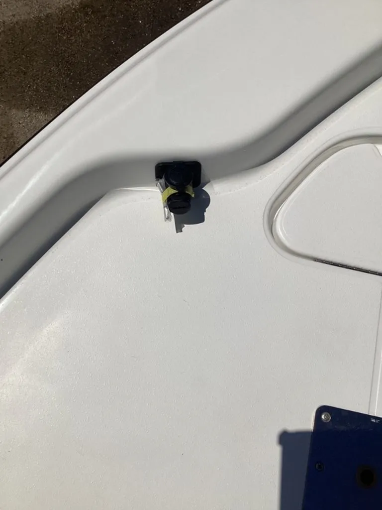 Slide: The Image of Close-up of Blazer PureBay 2200 boat deck, year 2026. - 46