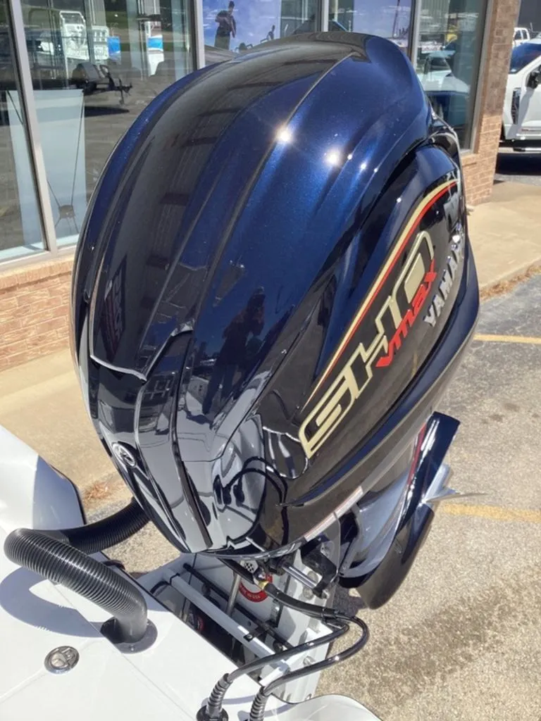 Slide: The Image of Yamaha VMAX SHO outboard motor on Blazer PureBay 2200, year 2026. - 49