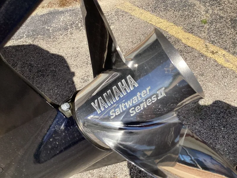 Slide: The Image of Yamaha Saltwater Series II propeller on Blazer PureBay 2200, 2026 model. - 9