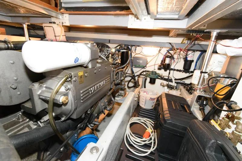 Slide: The Image of Engine room of a 2005 Mainship 400 Trawler with Yanmar engine. - 23