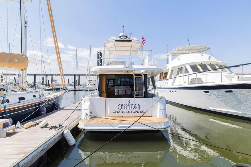 Slide: The Image of 2019 Beneteau Swift Trawler 35 docked in Charleston marina. - 7