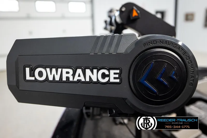 Slide: The Image of Lowrance device on 2023 Ranger Z519 boat, featuring navigation technology. - 46