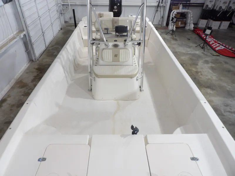 Slide: The Image of 2013 Carolina Skiff 238 DLV with 175 HP outboard motor. - 10