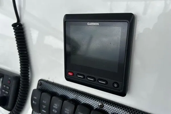 Slide: The Image of Garmin display on 2018 Regulator 23 Forward Seating boat dashboard. - 21