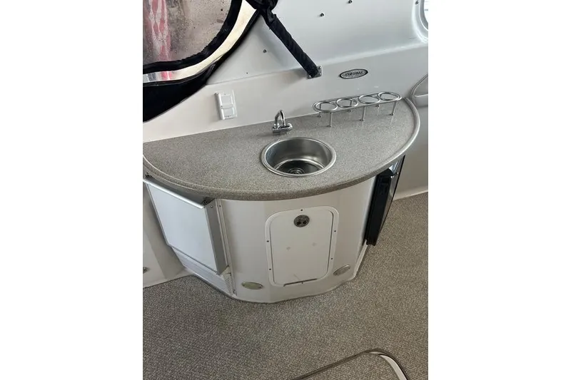 Slide: The Image of 2003 Four Winns 378 Vista boat interior with sink and countertop. - 9