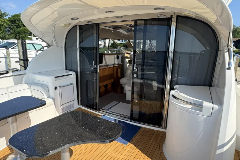 Slide: The Image of Luxury Neptunus 56 Express yacht interior with sleek design and modern amenities, 2001 model. - 9