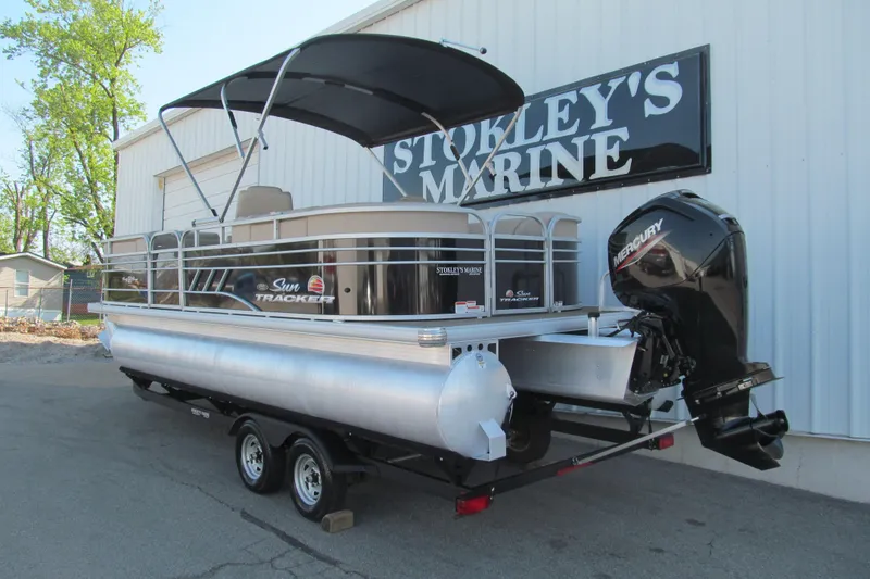 Slide: The Image of 2022 Sun Tracker Party Barge 22 DLX pontoon boat at Stokley's Marine. - 3