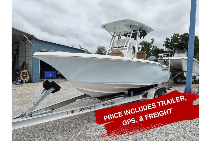 The Image of 2026 Key West 219 FS boat on trailer, includes GPS and freight. - 0