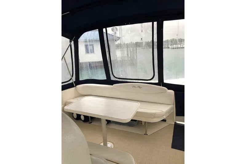 Slide: The Image of Cockpit table and aft seating - 10