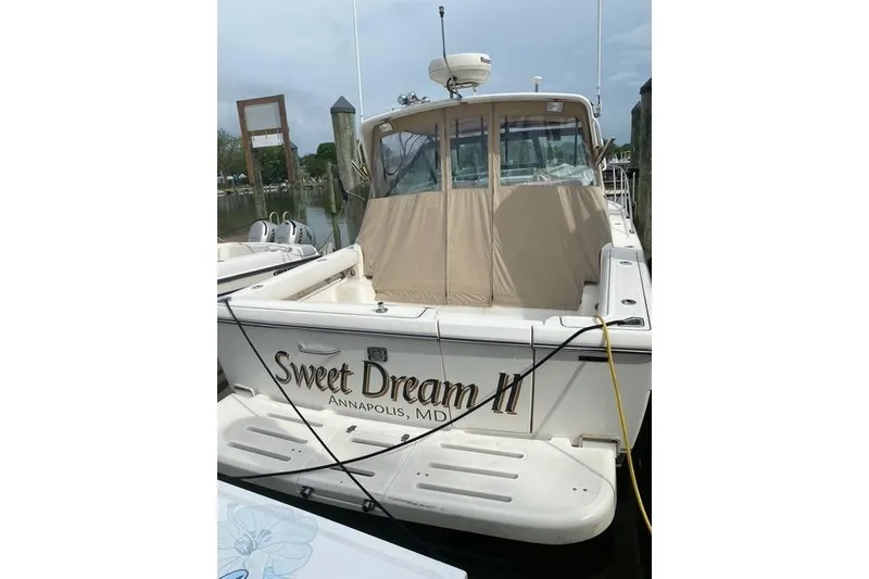 Slide: The Image of 2001 Tiara Yachts 2900 Open named "Sweet Dream II" docked in Annapolis, MD. - 4