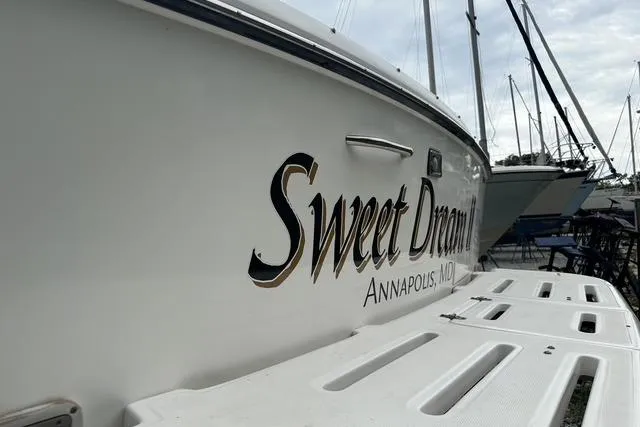 Slide: The Image of 2001 Tiara Yachts 2900 Open boat named "Sweet Dream" docked in Annapolis, MD. - 8
