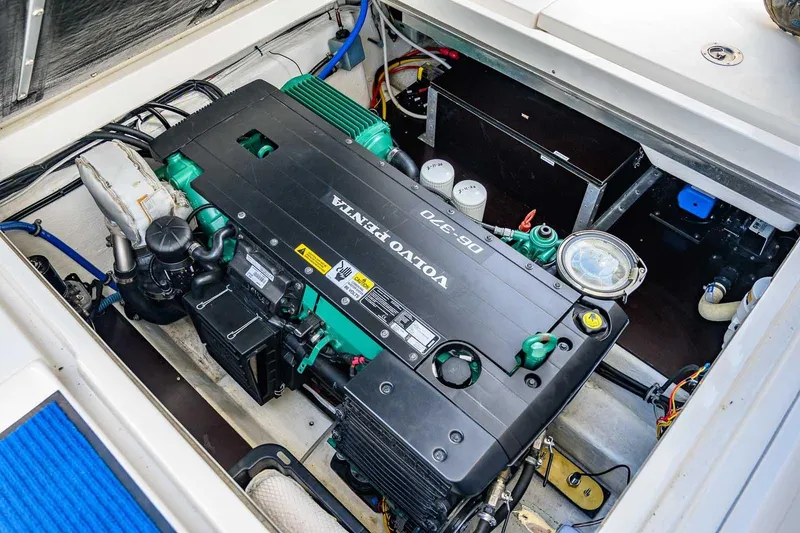 Slide: The Image of Volvo Penta engine in 2019 Nord Star 28 Patrol boat, detailed view. - 19