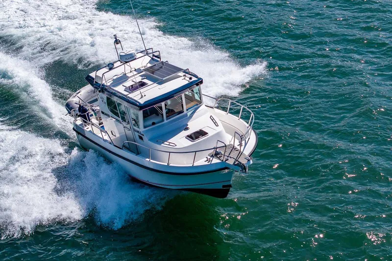 Slide: The Image of 2019 Nord Star 28 Patrol boat cruising on open water. - 3