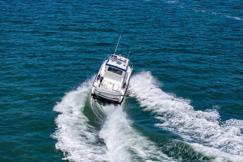 Slide: The Image of 2019 Nord Star 28 Patrol boat cruising on open blue water. - 5