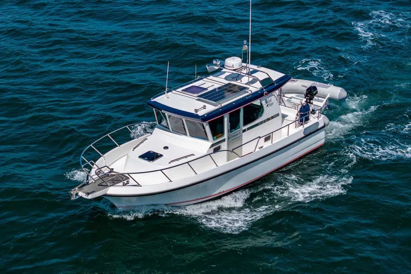 Slide: The Image of 2019 Nord Star 28 Patrol boat cruising on open water. - 6