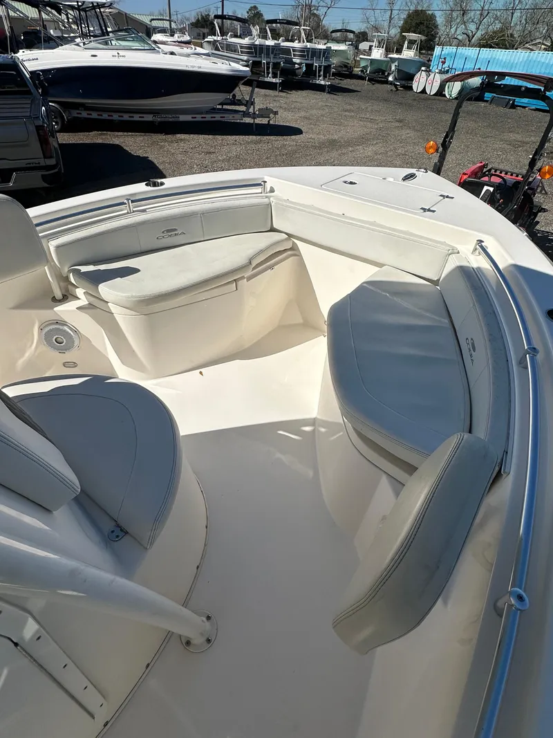 Slide: The Image of Interior view of a 2022 Cobia 220 Center Console boat. - 28
