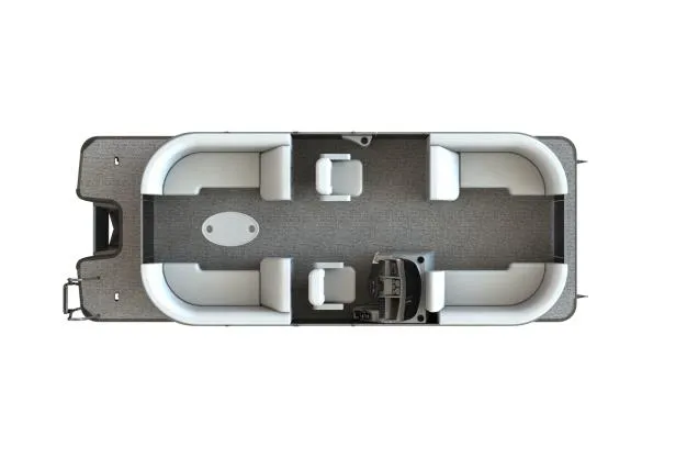 Slide: The Image of Manufacturer Provided Image: Top view of 2021 Sylvan Mirage X X3 pontoon boat interior layout. - 18