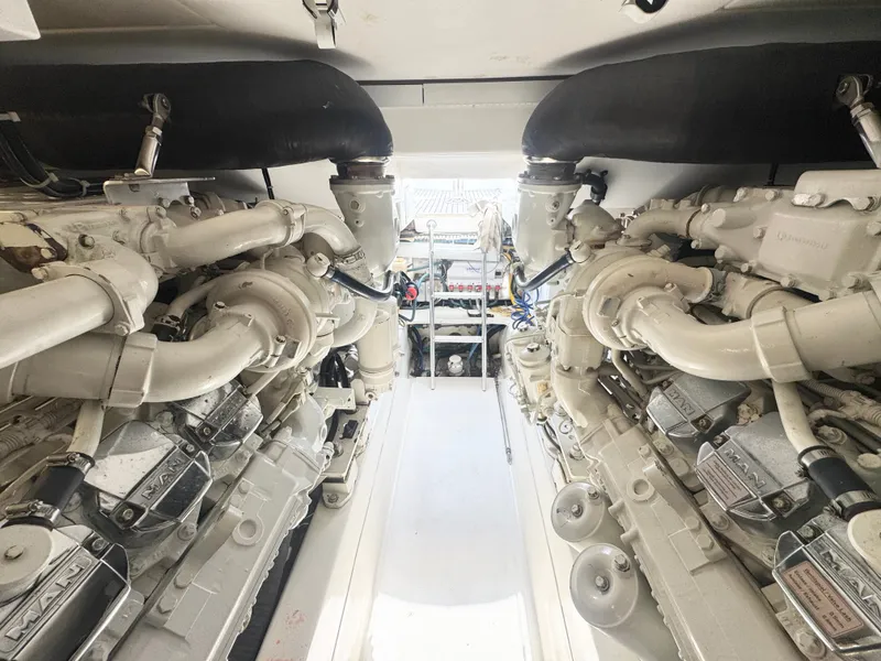 Slide: The Image of Engine room of Ocean Yachts 58 Super Sport 2008. - 23
