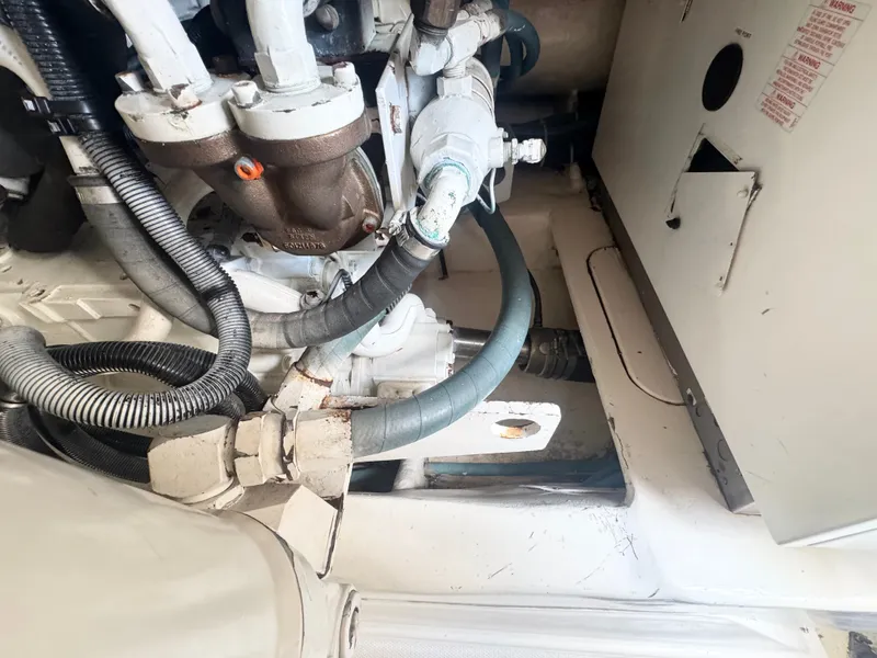 Slide: The Image of Engine room of Ocean Yachts 58 Super Sport 2008. - 27