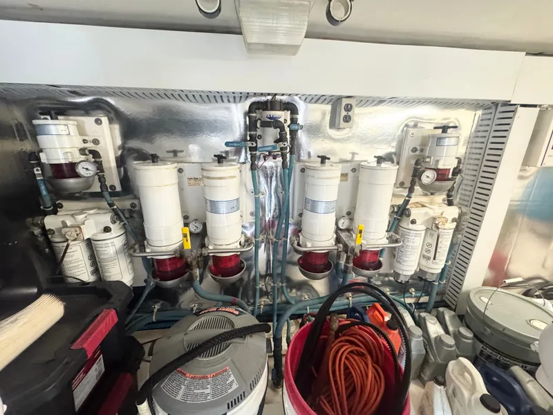 Slide: The Image of Engine room of a 2008 Ocean Yachts 58 Super Sport. - 28