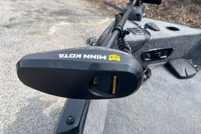 Slide: The Image of Minn Kota PowerDrive trolling motor on 2022 Tracker Pro Guide V-175 WT boat. - 26