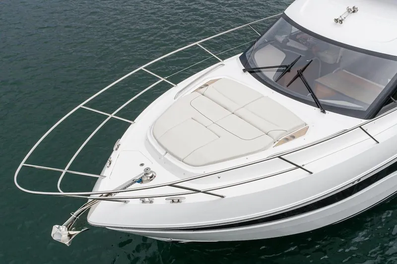 Slide: The Image of 2024 Princess F45 yacht with spacious deck and sleek design. - 13