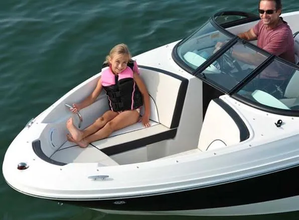 Slide: The Image of Manufacturer Provided Image: 2013 Sea Ray 190 Sport boat with passengers enjoying a ride. - 13