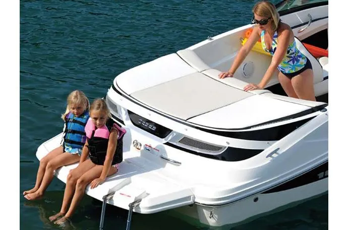 Slide: The Image of Manufacturer Provided Image: 2013 Sea Ray 190 Sport boat with family enjoying the water. - 17