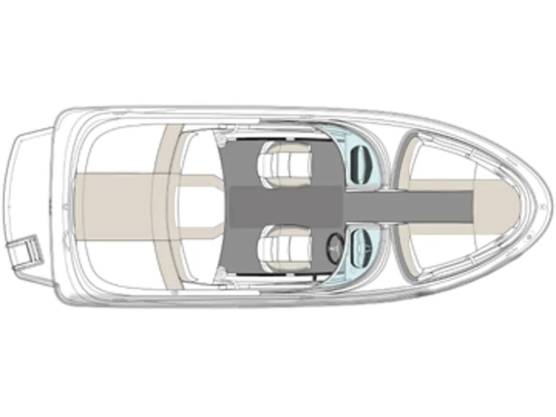 Slide: The Image of Manufacturer Provided Image: Top view of 2013 Sea Ray 190 Sport boat layout. - 18
