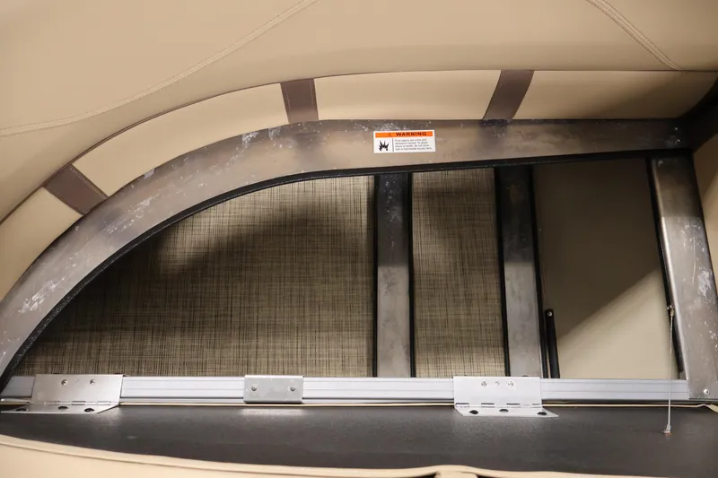 Slide: The Image of Interior view of 2022 Harris Cruiser LX180 Cruise boat seat structure. - 14