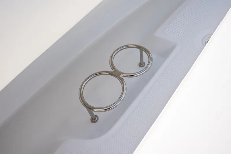 Slide: The Image of Stainless steel cup holders on 2026 Everglades 273 Center Console boat. - 23