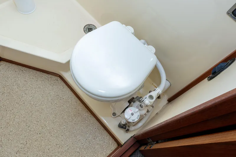 Slide: The Image of Marine toilet in a 2002 Nordic Tug 32 boat. - 12