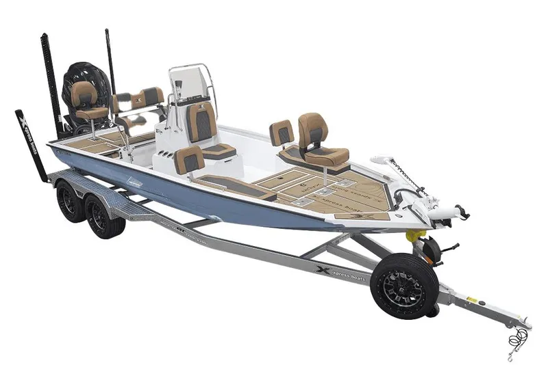 Slide: The Image of Manufacturer Provided Image: 2026 Xpress XR21B Bay boat on trailer, featuring sleek design and comfortable seating. - 21