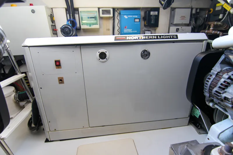Slide: The Image of Engine room of 2016 Azimut 50 Flybridge yacht with Northern Lights generator. - 42