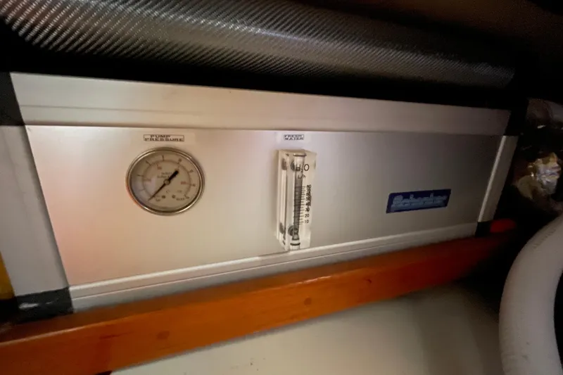 Slide: The Image of Pressure gauge and meter on Hans Christian MKII 1981 equipment panel. - 27