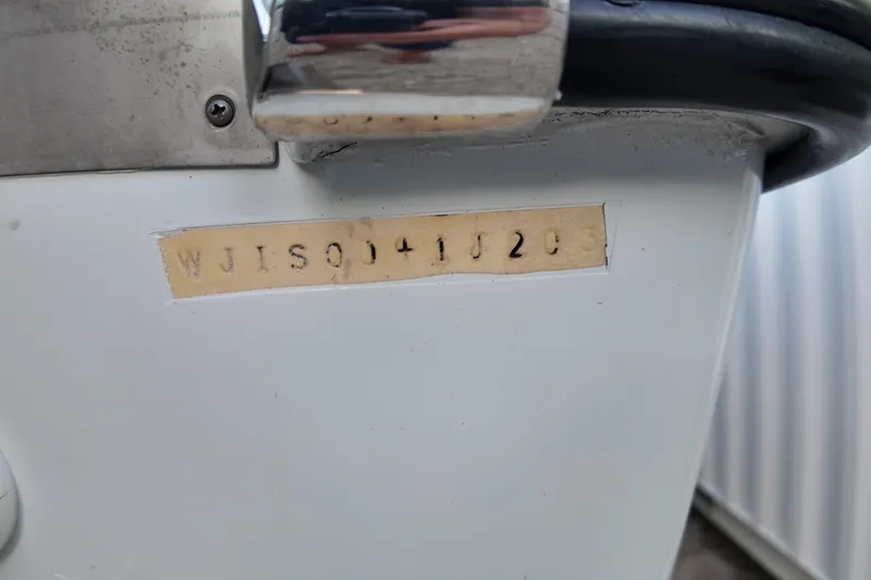 Slide: The Image of 2003 Pro Sports 2860 SC ProKat boat hull identification number close-up. - 20