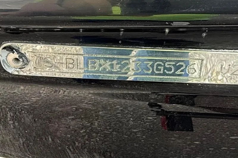 Slide: The Image of Hull identification number on a 2026 Bayliner V20i boat. - 12