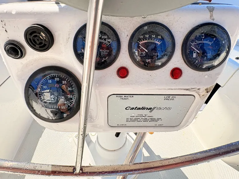 Slide: The Image of Dashboard of a 2001 Catalina 36 Mark II yacht. - 11