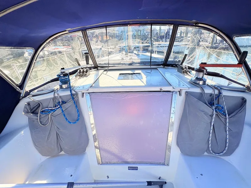 Slide: The Image of Interior view of a 2001 Catalina 36 Mark II yacht. - 12