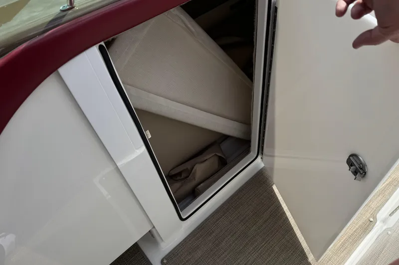 Slide: The Image of Storage compartment in 2016 Formula 350 Crossover Bowrider I/O boat. - 47